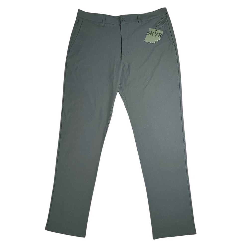 SKYR Men's Performance Stretch Pants‎ 36x32 Olive Green UPF 4-Way Stretch NWT